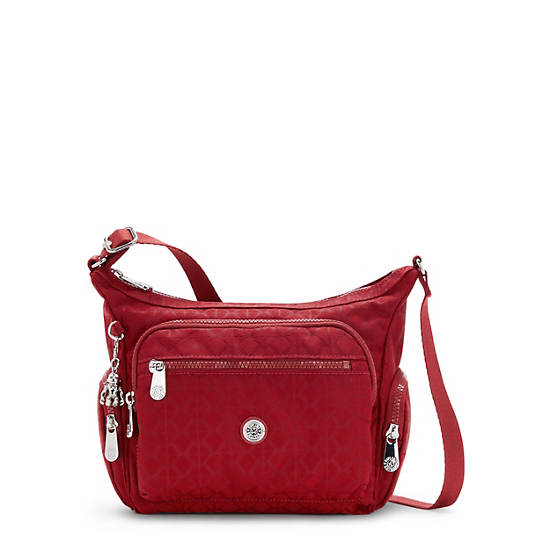 Kipling Gabbie Small Crossbody Bags Signature Red | CA 1130SG